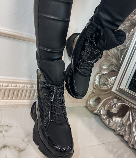 Lakierowane botki LUCY BLACK 2