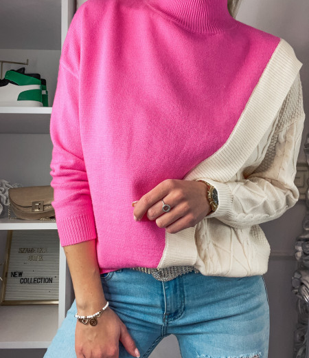 Sweter CARLOTA pink 1