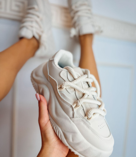 Sneakersy Ellie beige 1