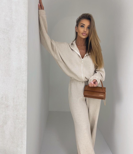 Dzianinowy komplet Linda beige 2