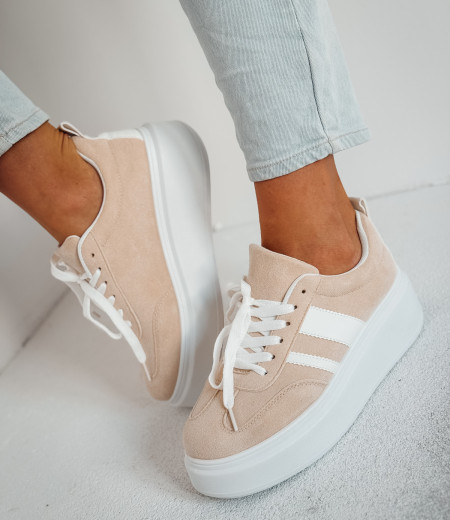 Sneakersy Mila beige 2