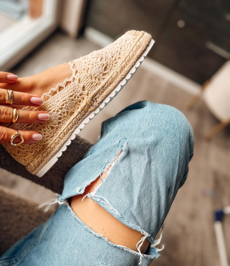 Espadryle Madison beige 2