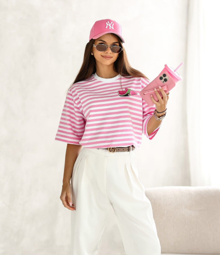 T-shirt w paski watermelon 1