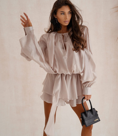Zwiewny kombinezon Bella beige